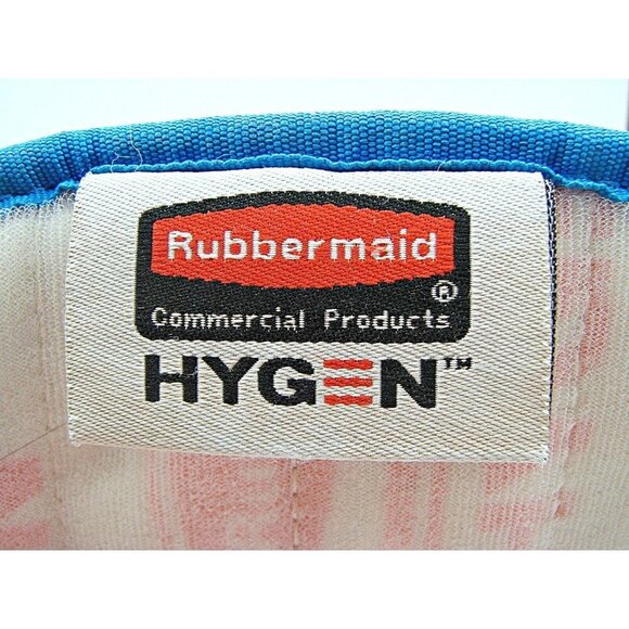 Rubbermaid Commercial HYGEN Q410 Microfiber Wet Pad With Scrubber Lot Of 2 Blue - Picture 6 of 10